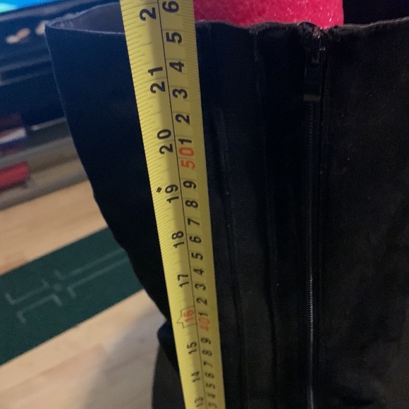 Torrid Tall Black Suede Boots. Size 12 - Picture 3 of 6